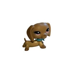 Authentic Littlest Pet Shop‎ #932 Dachshund Dog Original W/ Collar Hasbro LPS